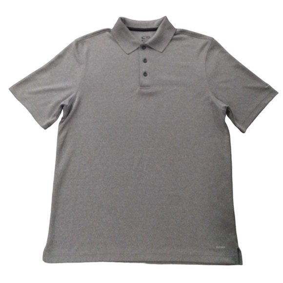 Champion Duo-Dry Men's Polo Shirt Size M Short Sleeve Gray - Picture 2 of 5